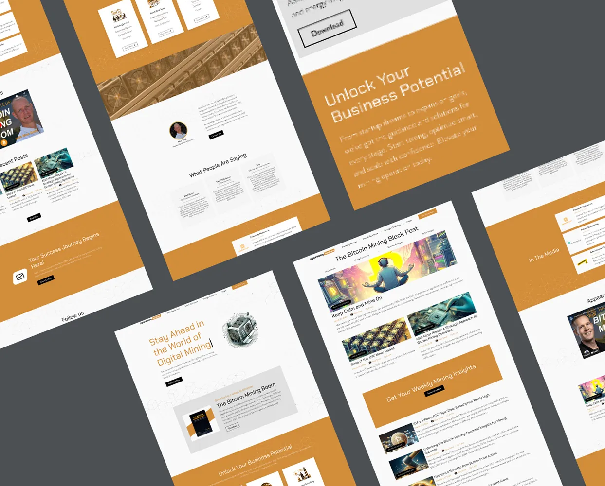 The Digital Mining Solutions website homepage